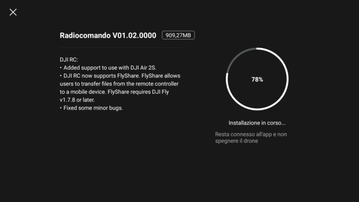 immagine di nuovo fw dji rc per air 2s