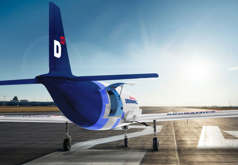 nuova tecnologia per droni cargo con combustibile a idrogeno