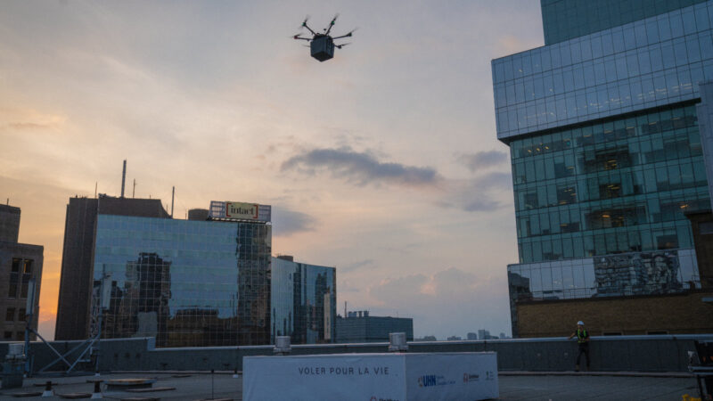 drone delivery trapianto polmone