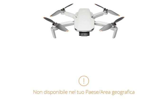 immagine di dji mini 2 terminato