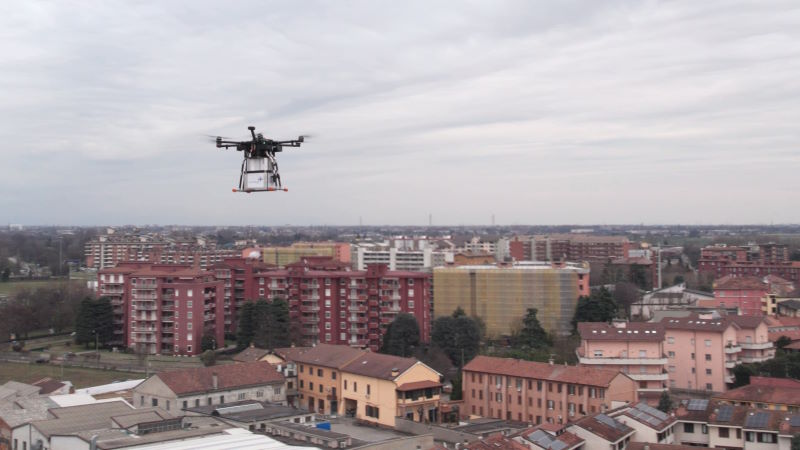 milano trasporto campioni biologici via drone