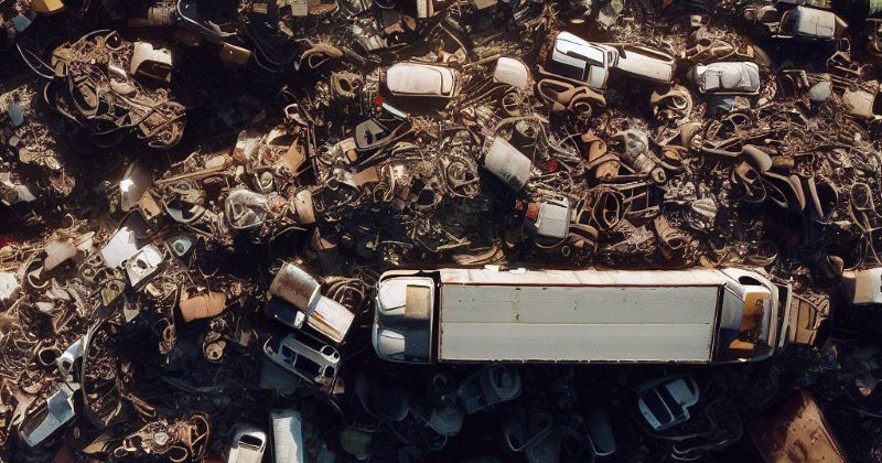 brescia droni scoprono discarica abusiva con pezzi di camion