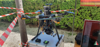 immagine di drone protezione civile