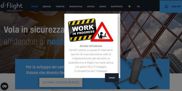 immagine di d flight manutenzione programmata