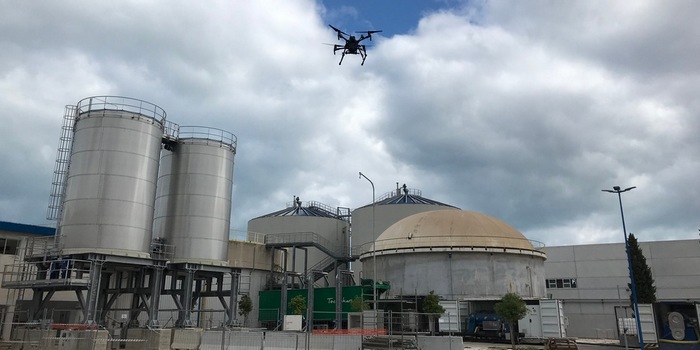 immagine di droni naso monitoraggio ambientale