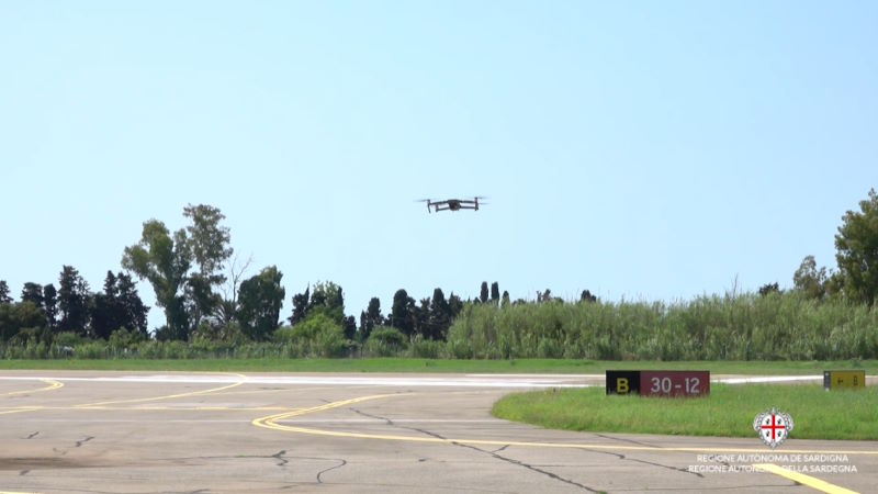 regione sardegna droni protezione civile contro incendi