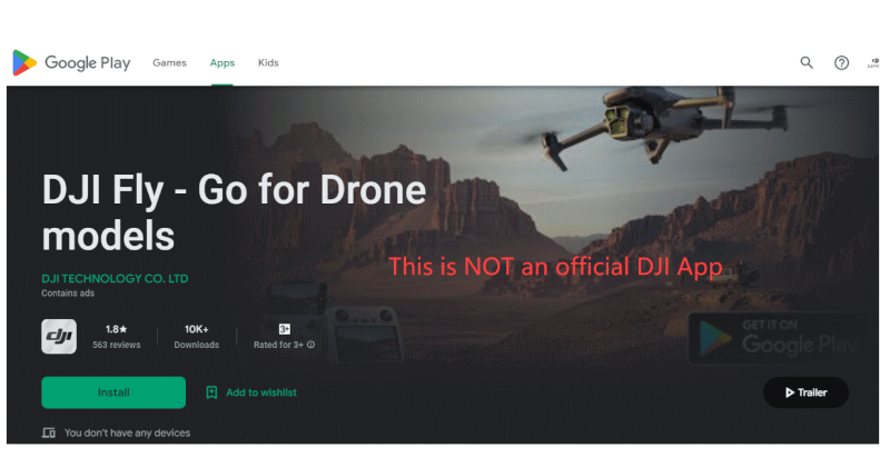 dji app fake
