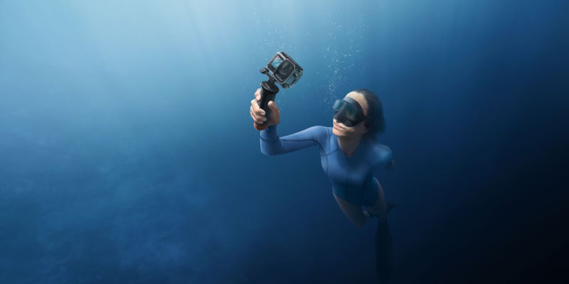 immagine di osmo action sotto acqua