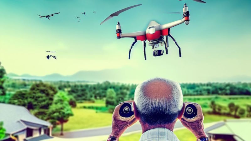 cosa faccio se vedo un drone sopra casa mia