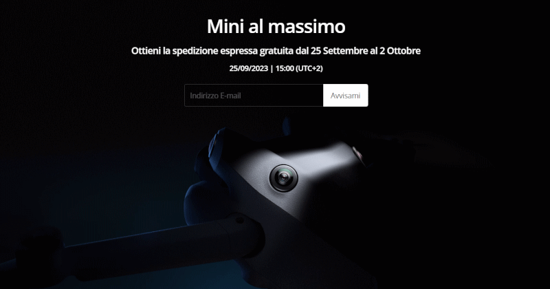 mini al massimo dji teaser