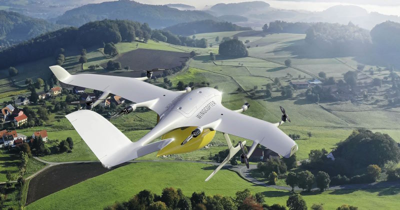 droni wingcopter consegne generi alimentari germania zone rurali