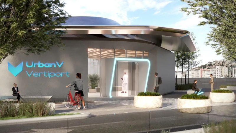 rendering vertiporto urbanv