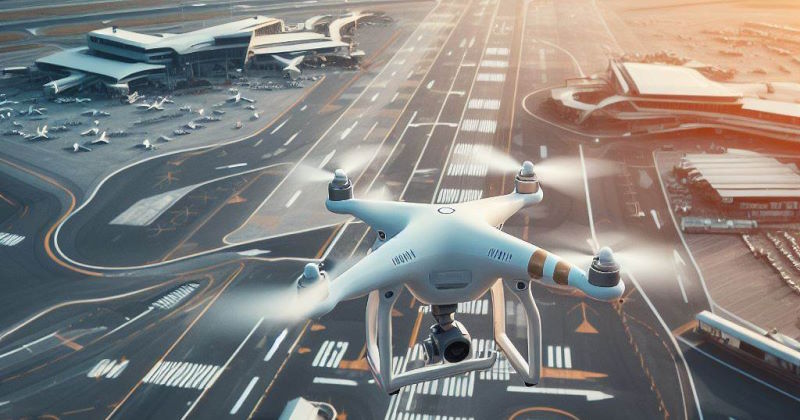 test droni aeroporto di olbia