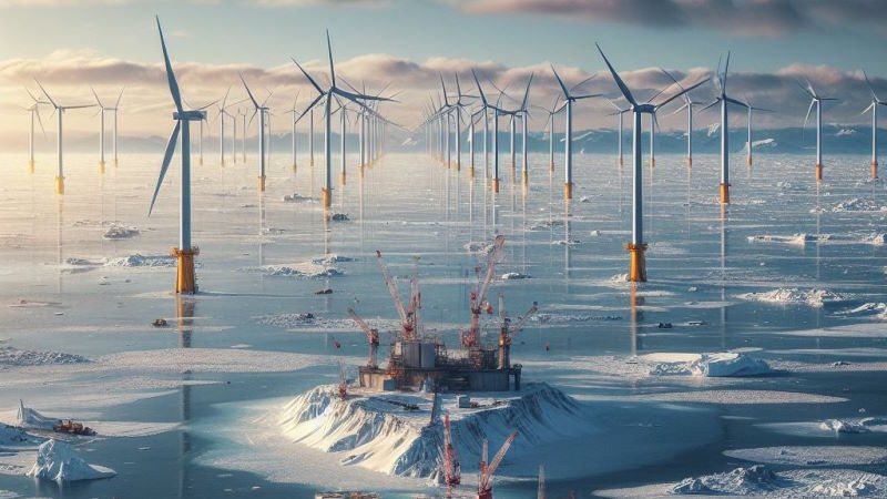 droni per evitare il congelamento delle pale delle turbine eoliche