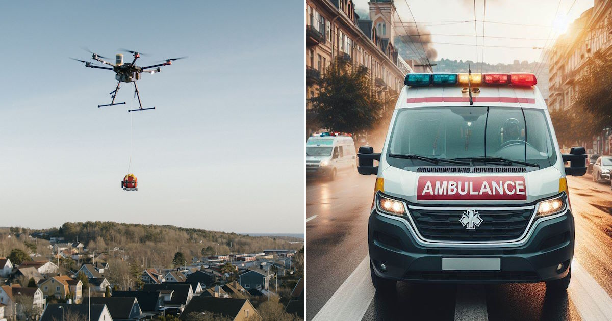 ricerca drone arriva prima di albulanza in caso di arresto cardiaco