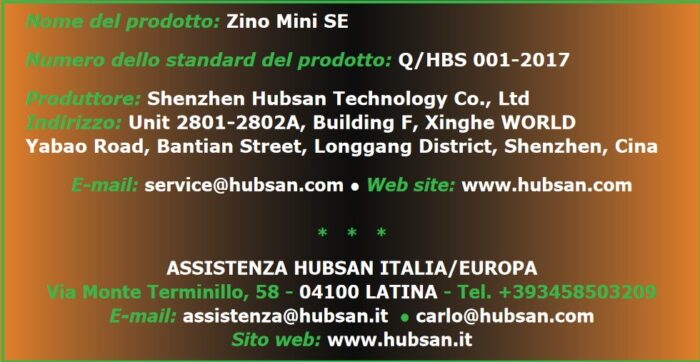 immagine di assistenza italiana hubsan