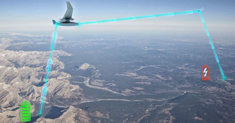 darpa progetto power droni relay per trasmissione energia elettrica wireless
