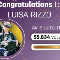 luisa rizzo seconda classificata atleta dell'anno 2023 world games