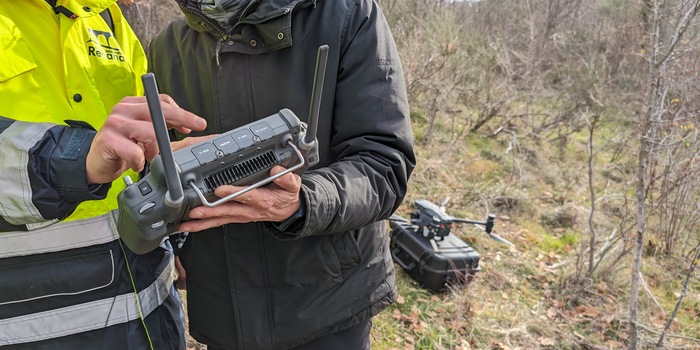 immagine di pianificazione rilevo frana drone bonifica renana w 1