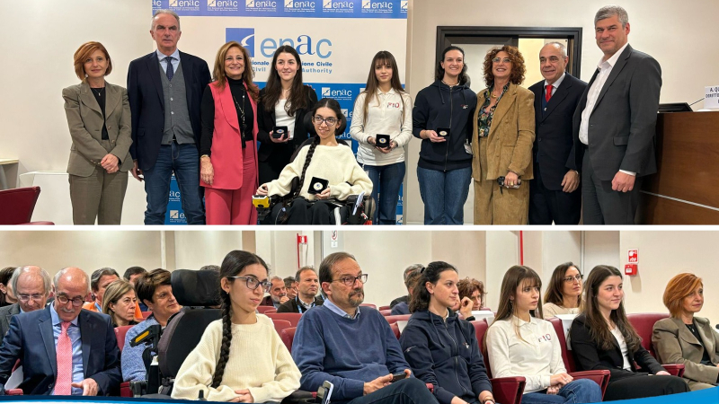 premiazione enac 5 donne pilota