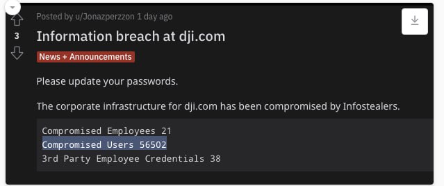 immagine di dji breach