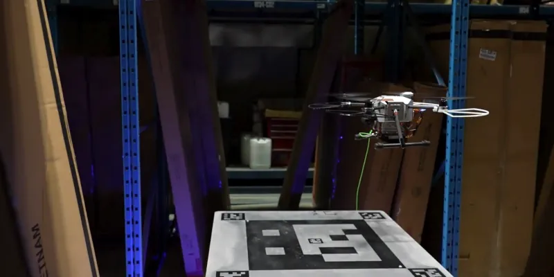 immagine di sistema captis drone tethered dettaglio cavo