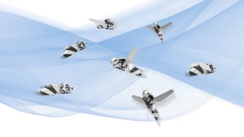 bionicbee volo a sciame di droni