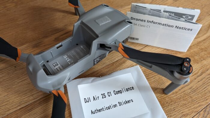 immagine di drone air 2s con etichetta c1