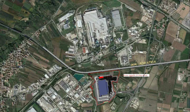 ortofoto comune di san salvo area per gestione amazon prime air