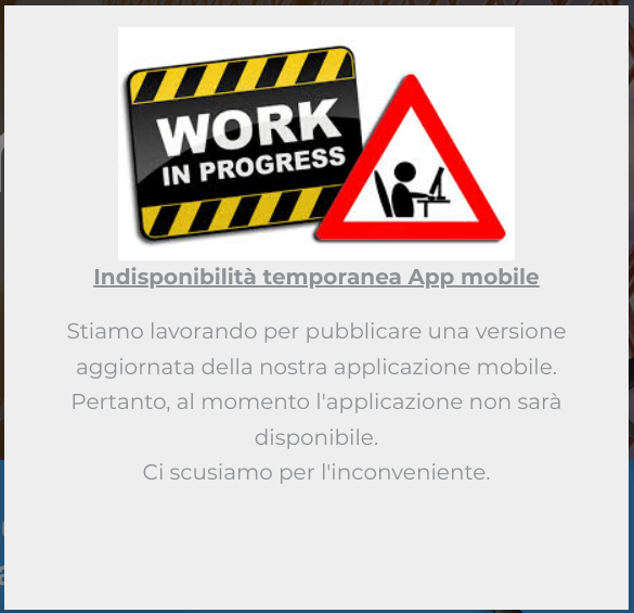 screenshot d-flight app non funzionante