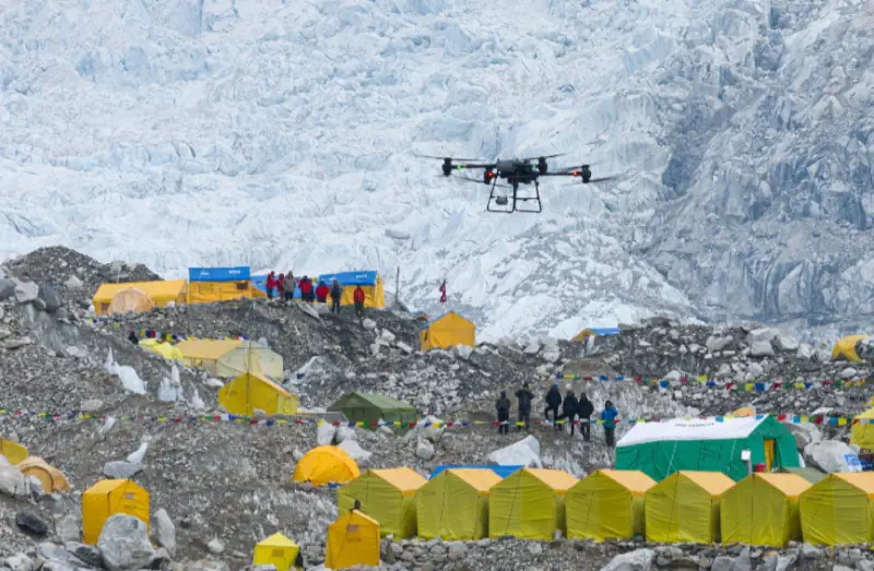 dji flycart 30 campo base everest
