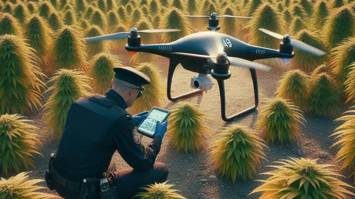 drone carabinieri scova piantagione di mairijuana monti lattari