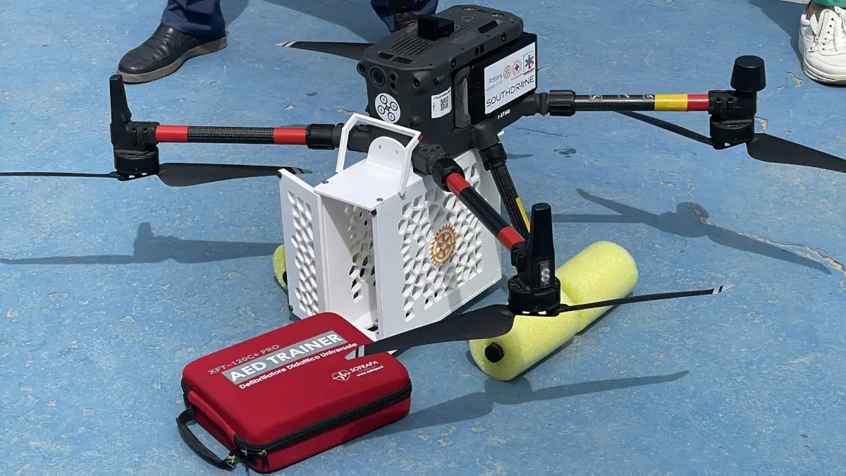southdrone test marsala drone ambulanza defibrillatore