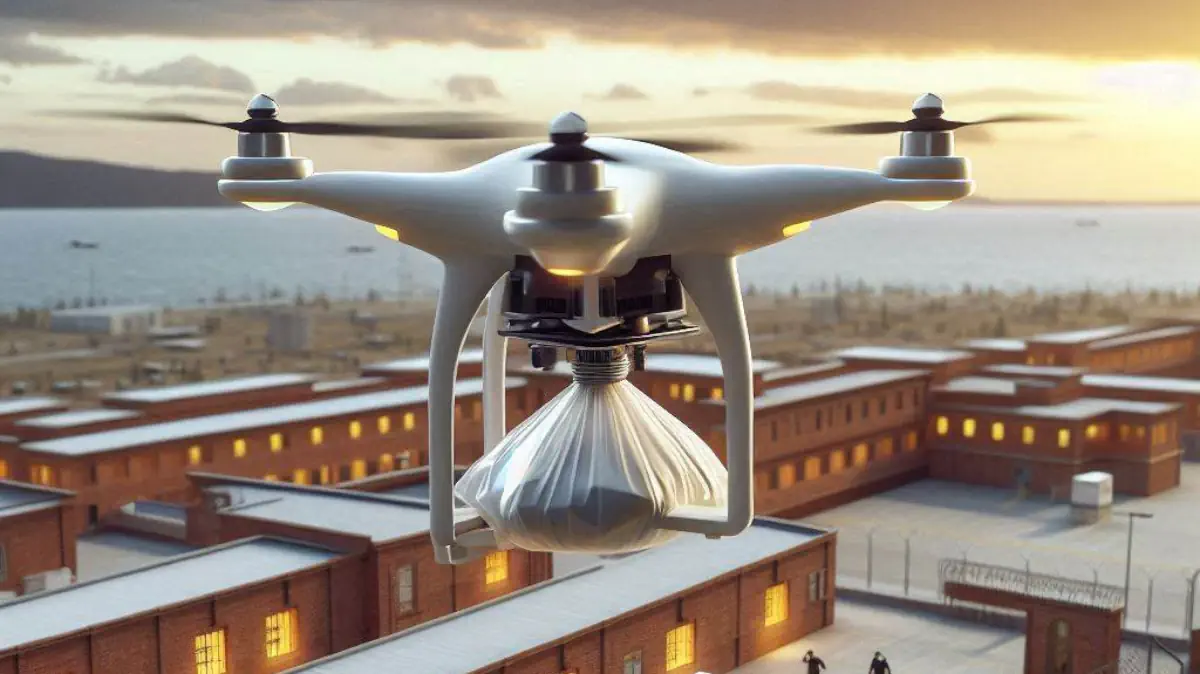 arrestati per contrabbando smartphone e cellulari in carcere via drone