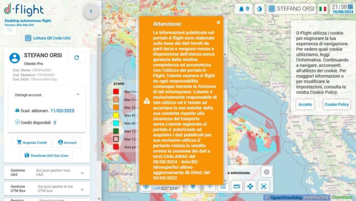 immagine di d flight aira geo zone json