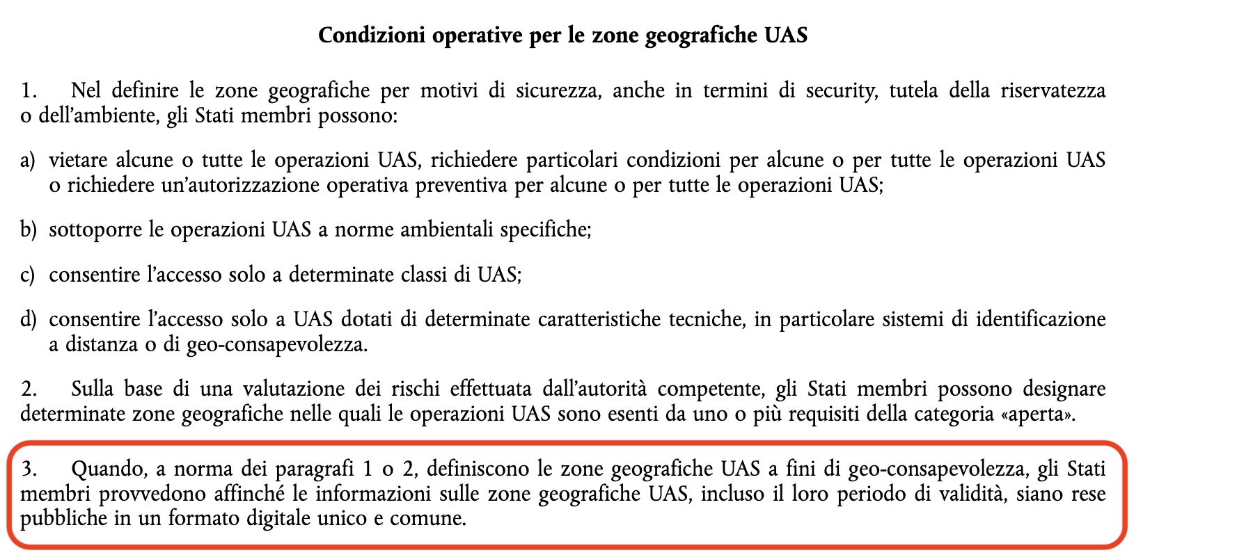 immagine di regolamento formato unico