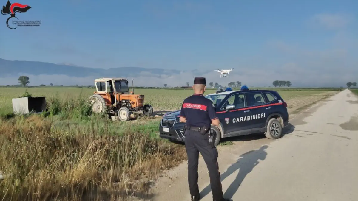 crisi idrica in abruzzo droni carabinieri forestali