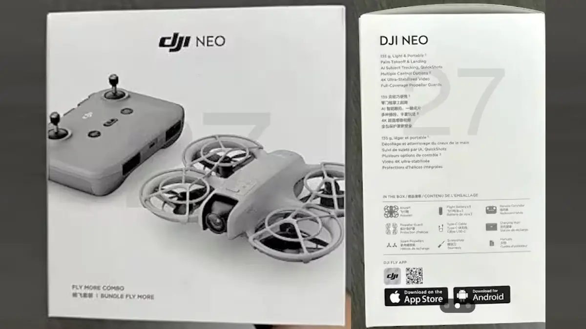 leak caratteristiche dji neo