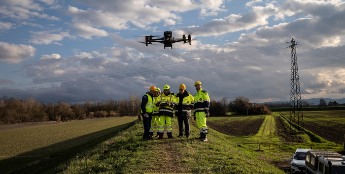 immagine di droni protezione civile monitoraggio argini
