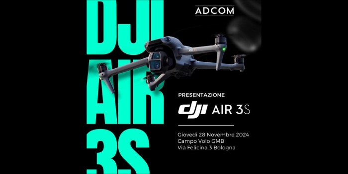 immagine di evento adcom dji air 3s bologna