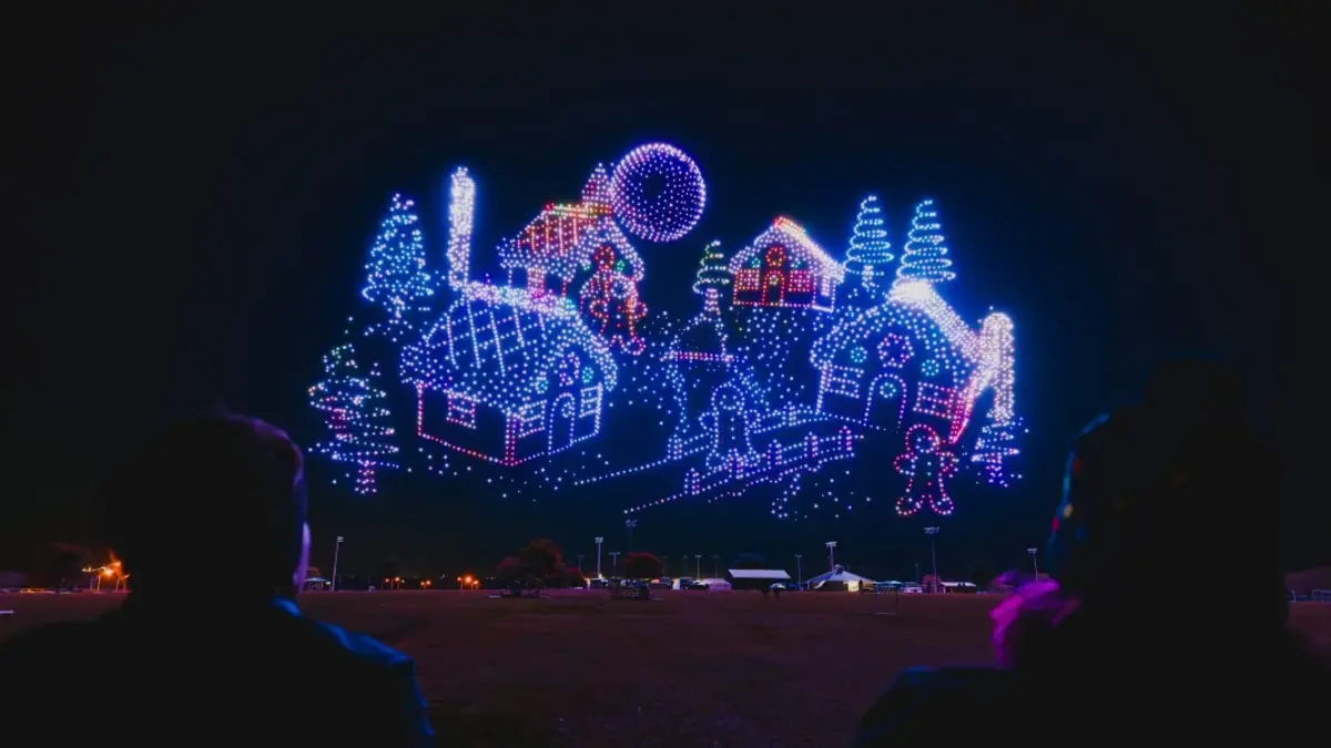 drone show natalizio texas record