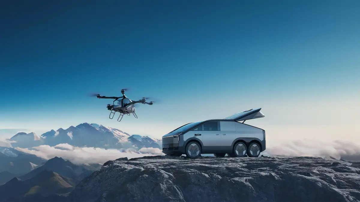 xpeng auto con drone