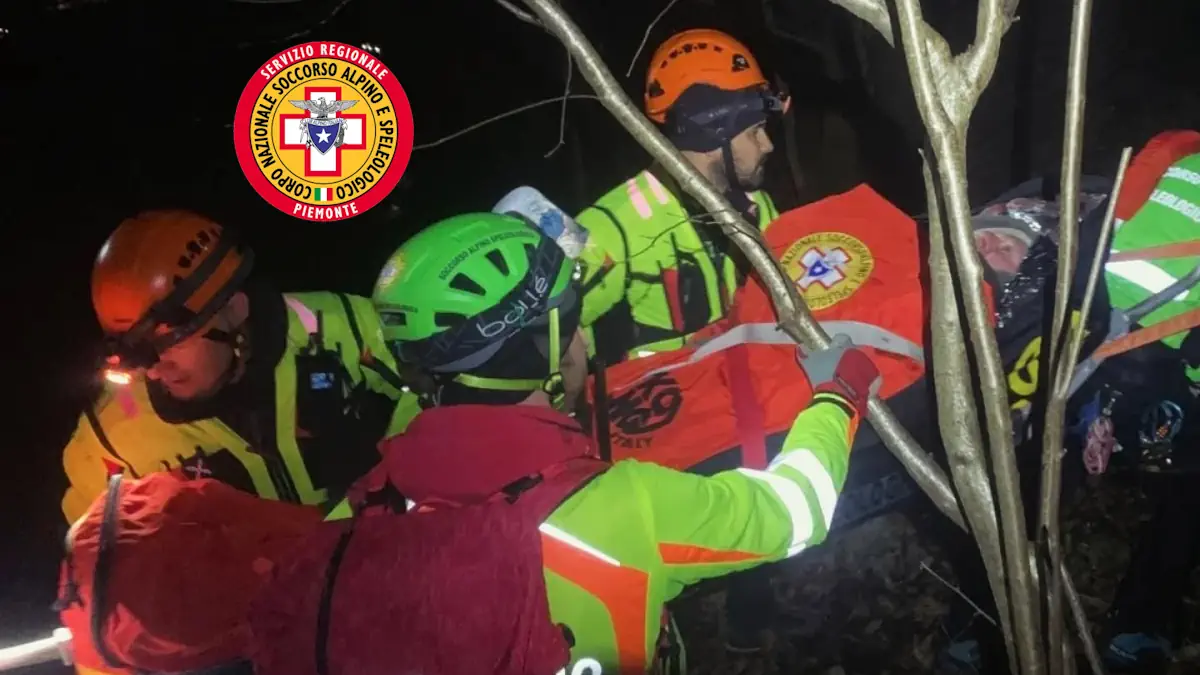 soccorso alpino salva uomo disperso in piemonte