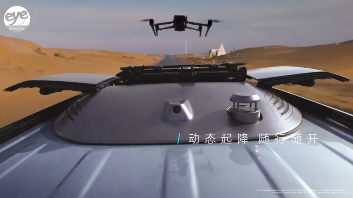 Lingyuan soluzione auto BYD con drone dji air 3s