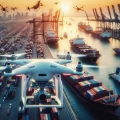 droni aerei e marini nel porto di barcellona
