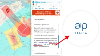 immagine di guida consultare aip italia su enav da d flight