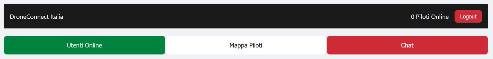 immagine di drone connect italia dashboard