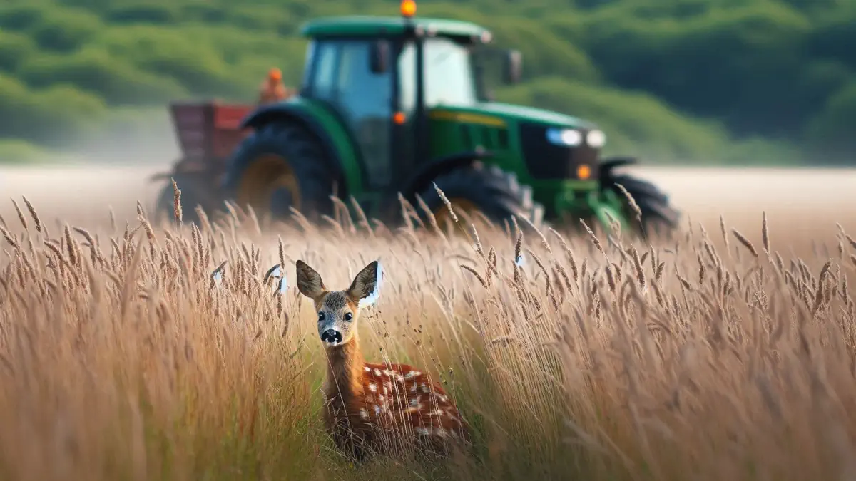 como piccoli di capriolo salvati dai droni