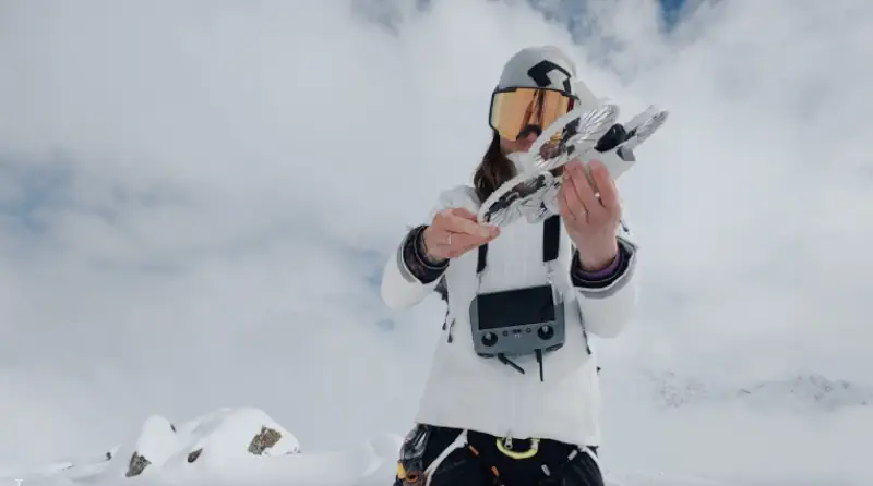Aurélie Gonin con il DJI Flip