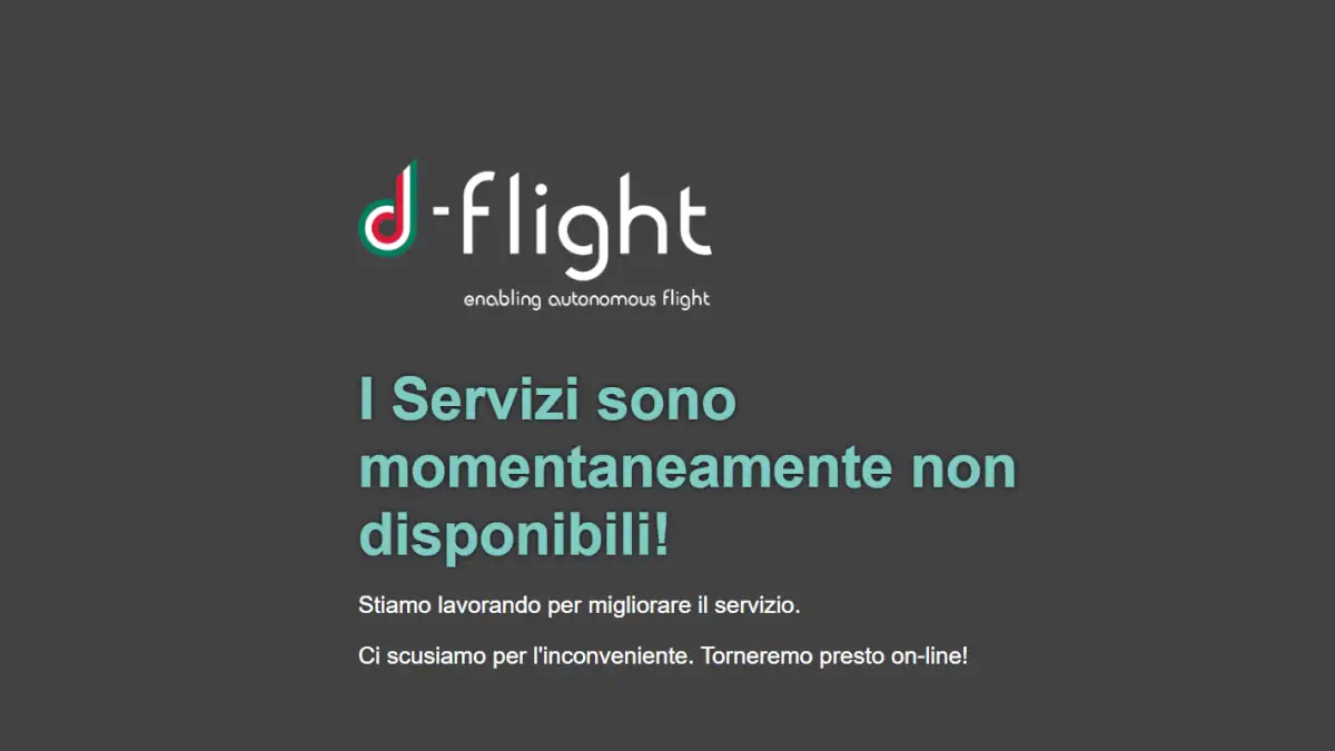 d-flight manutenzione impossibile accedere 24.06.2025